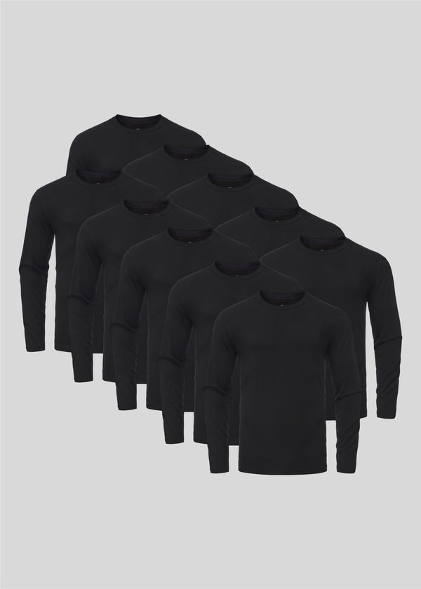 Black Long Sleeves 10-pack