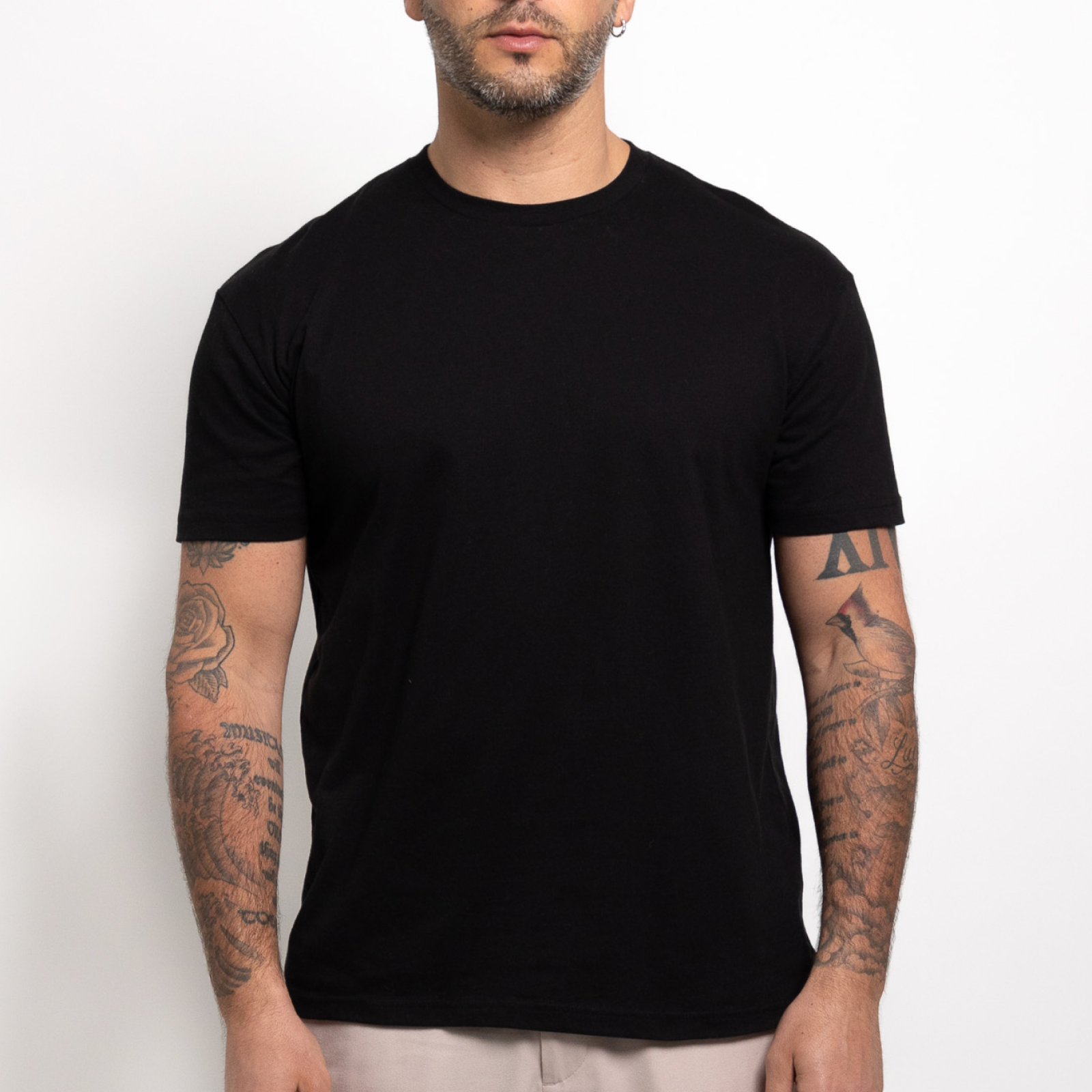 Black Studded Crewneck T-Shirt main image 1