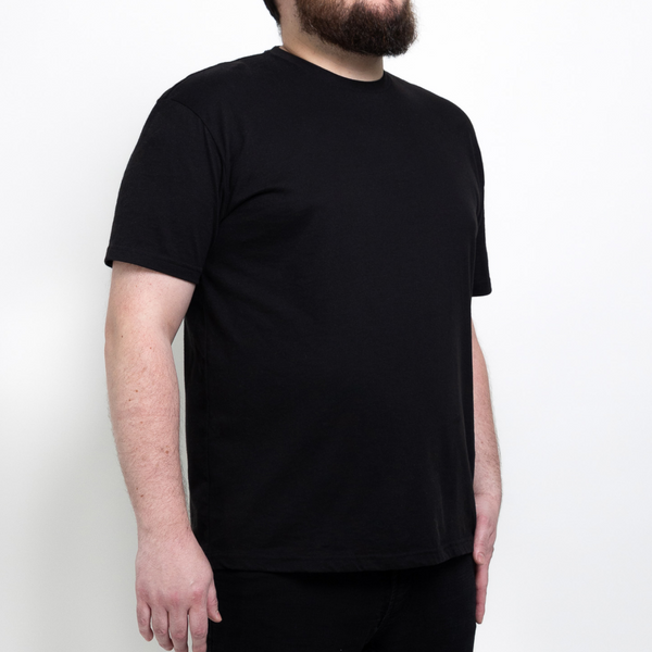 Zwart Ronde Hals T-shirt