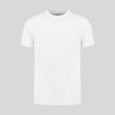Wit Ronde Hals T-shirt