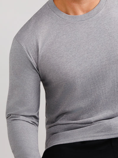 Melange Gray Long Sleeve