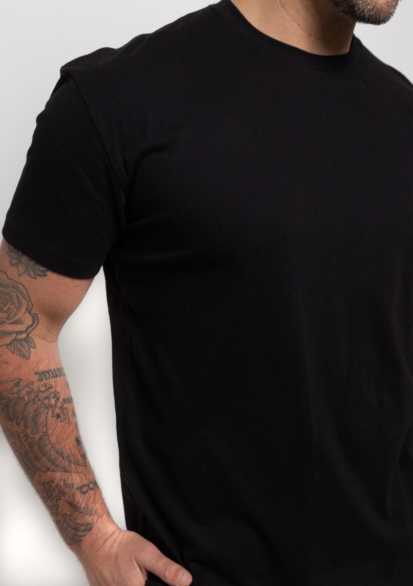 Schwarz Rundhals 3er-Pack