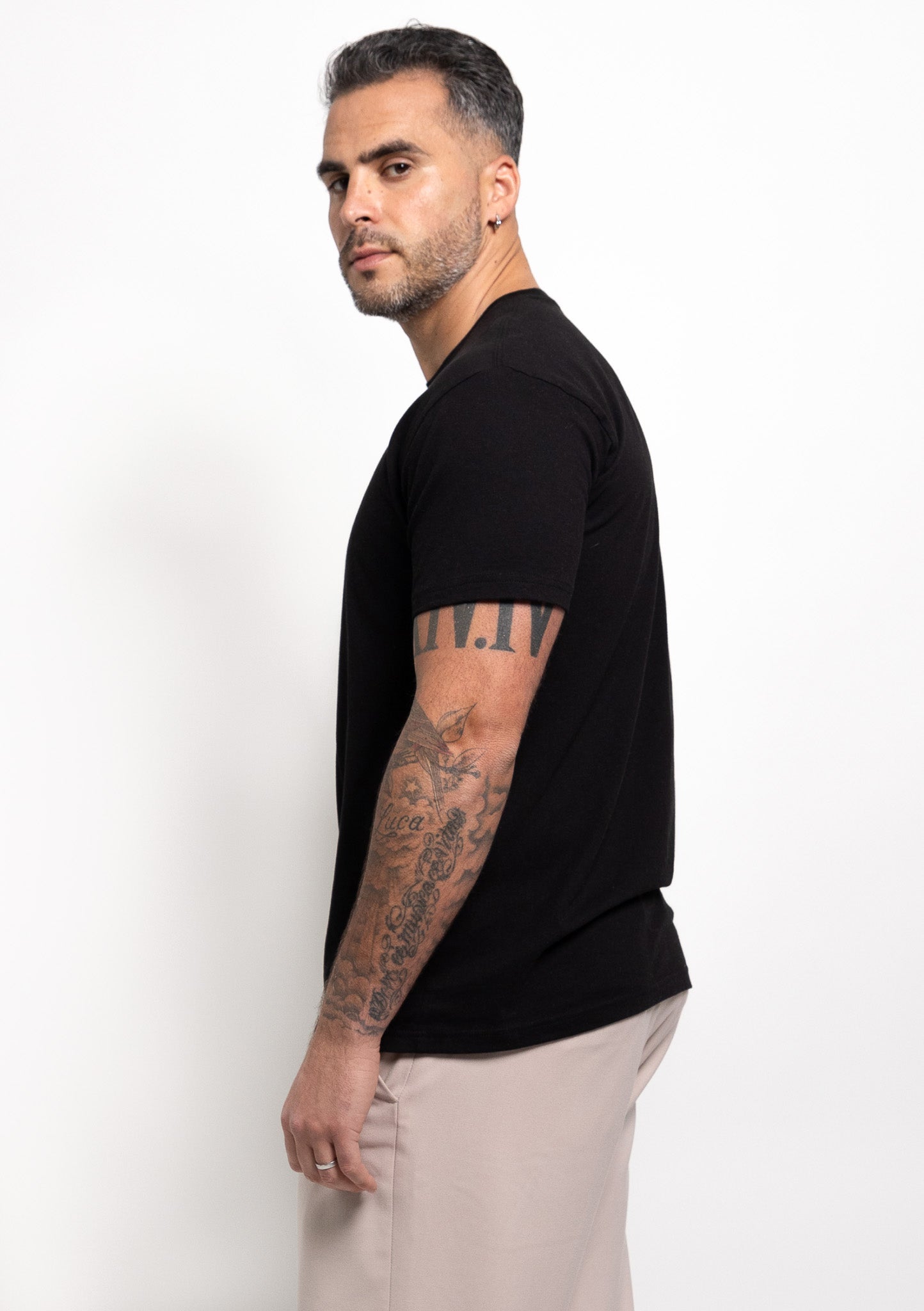 Schwarz Rundhals 6er-Pack