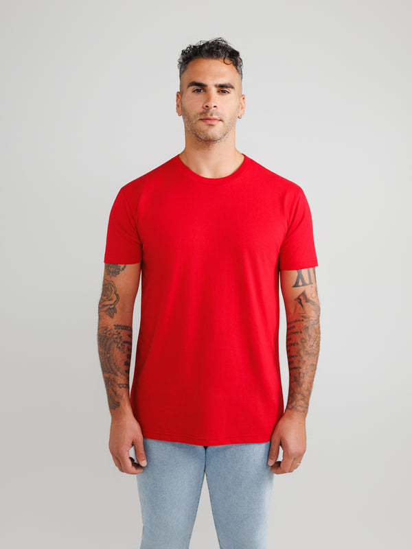 Red Crew Neck