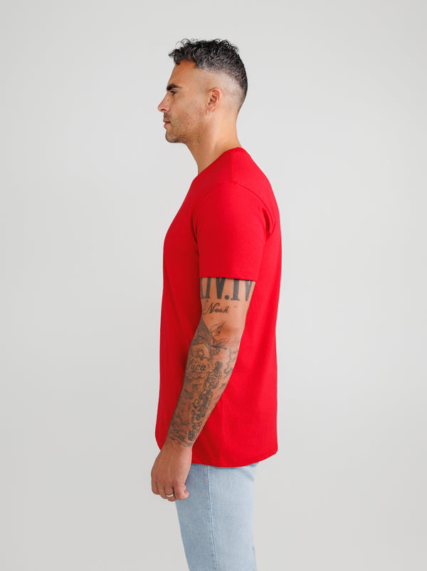 Red Crew Neck