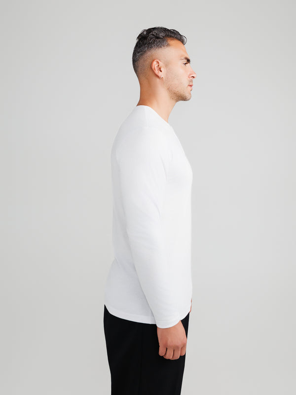 White Henley 3-pack