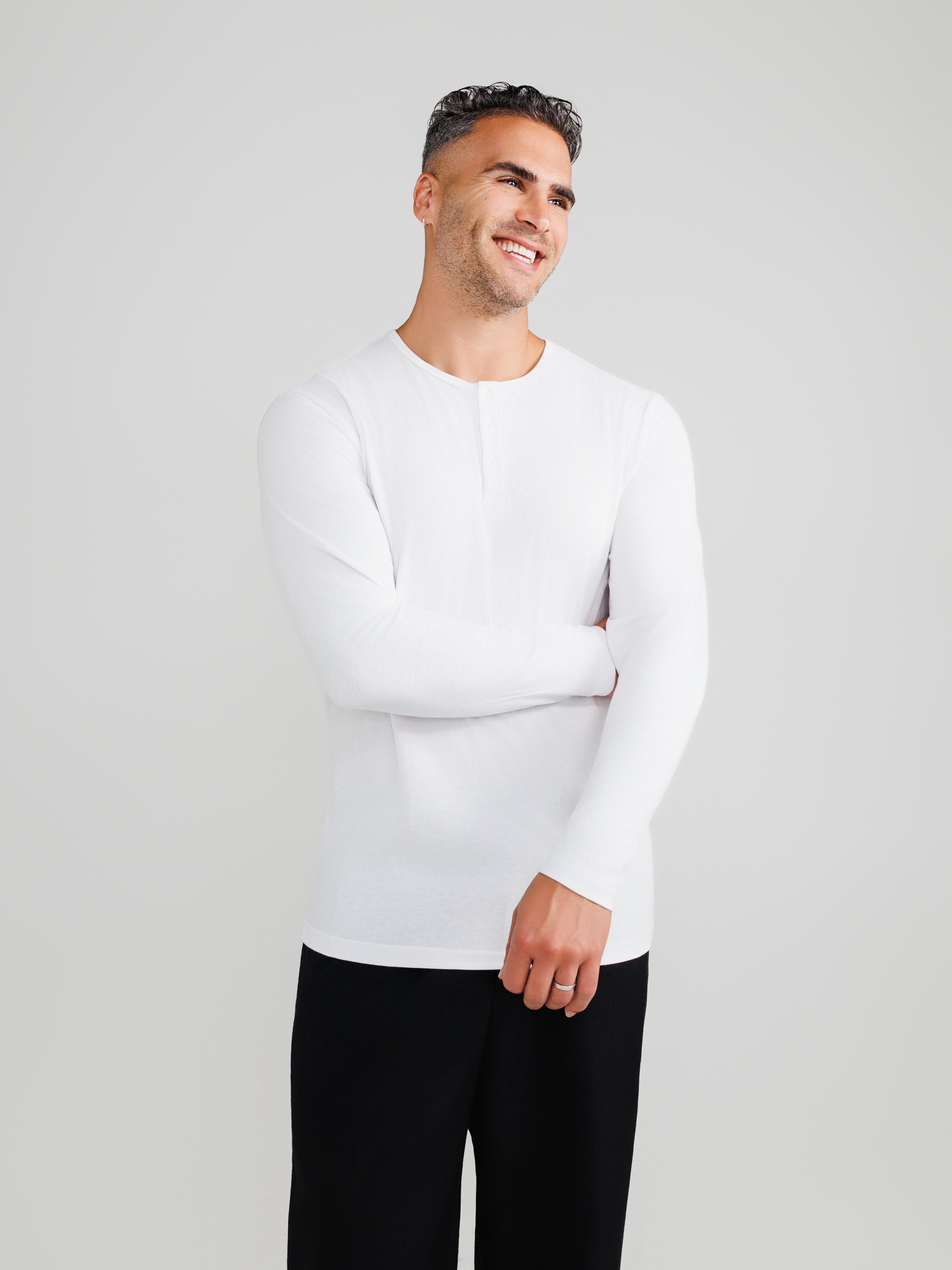 Basis Henley 3er-Pack