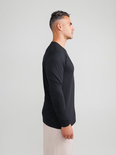 Black Henley 3-pack