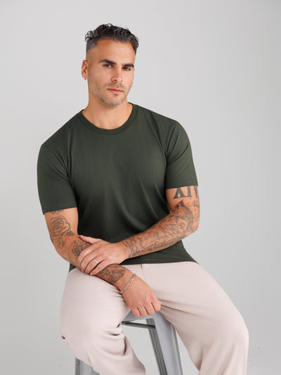 Dark Olive Crew Neck