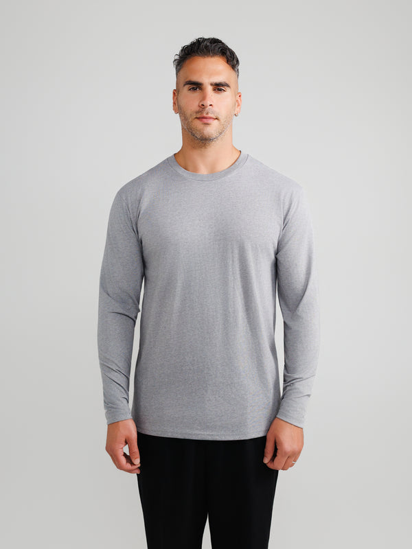 Melange Gray Long Sleeve