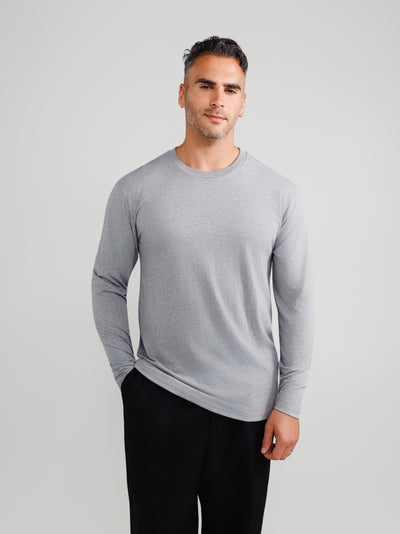 Melange Gray Long Sleeve