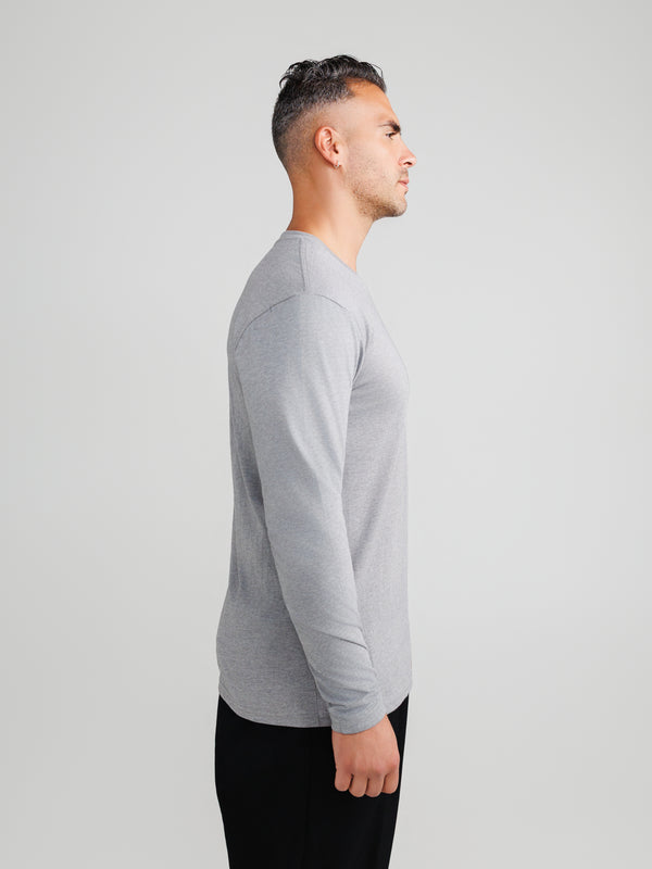Melange Gray Long Sleeve