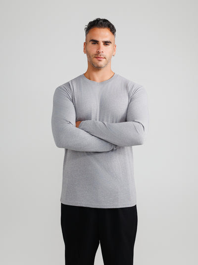 Melange Gray Long Sleeve