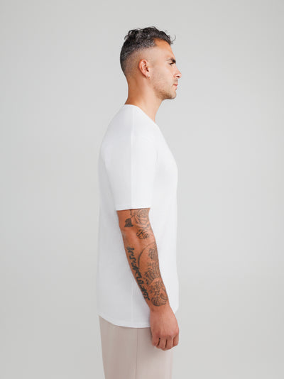 White V-neck 6-pack