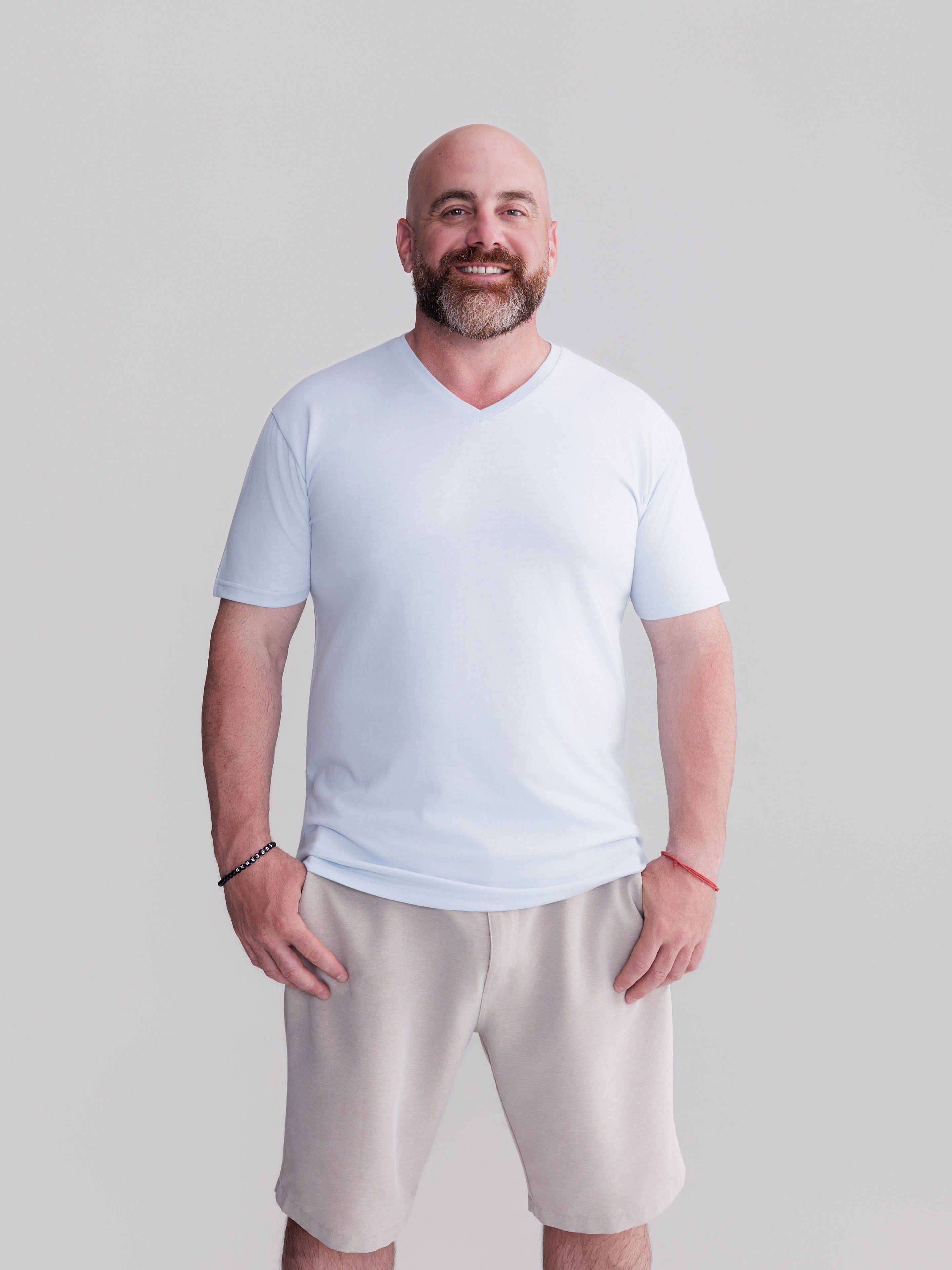 Cool Blue V-Neck