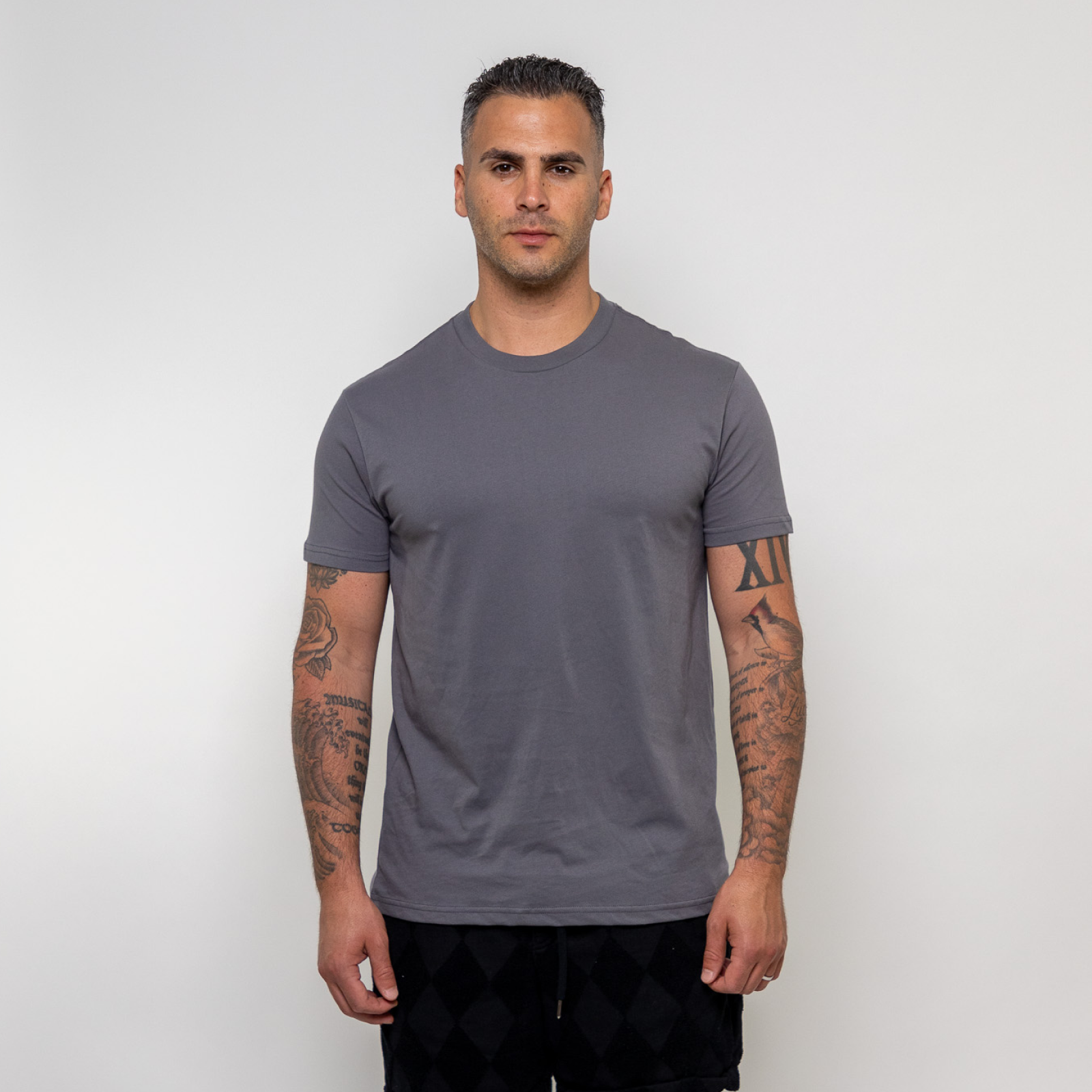 Dark Gray Crew T-Shirt