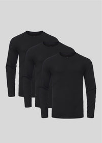 Black Long Sleeve 3-pack