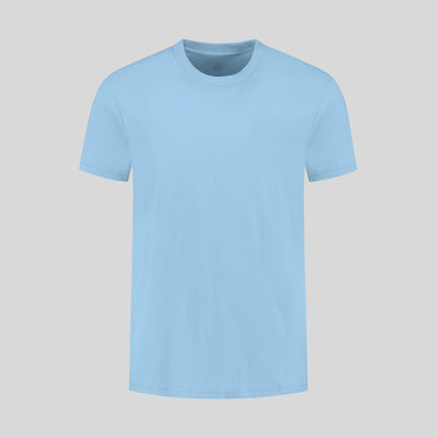 Babyblaues T-Shirt mit Rundhals