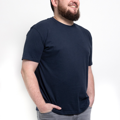 Navy Ronde Hals T-shirt