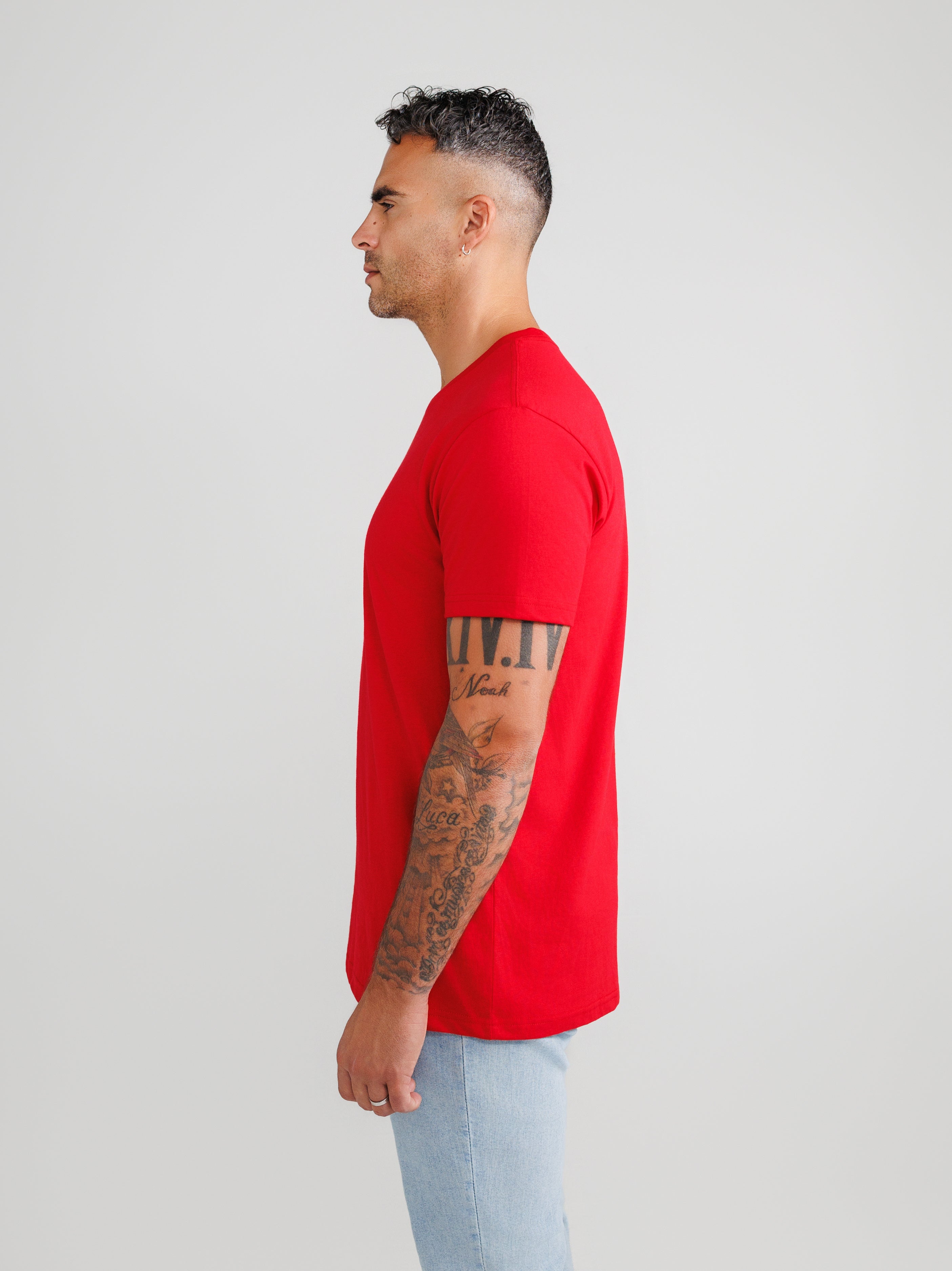Red Crew Neck