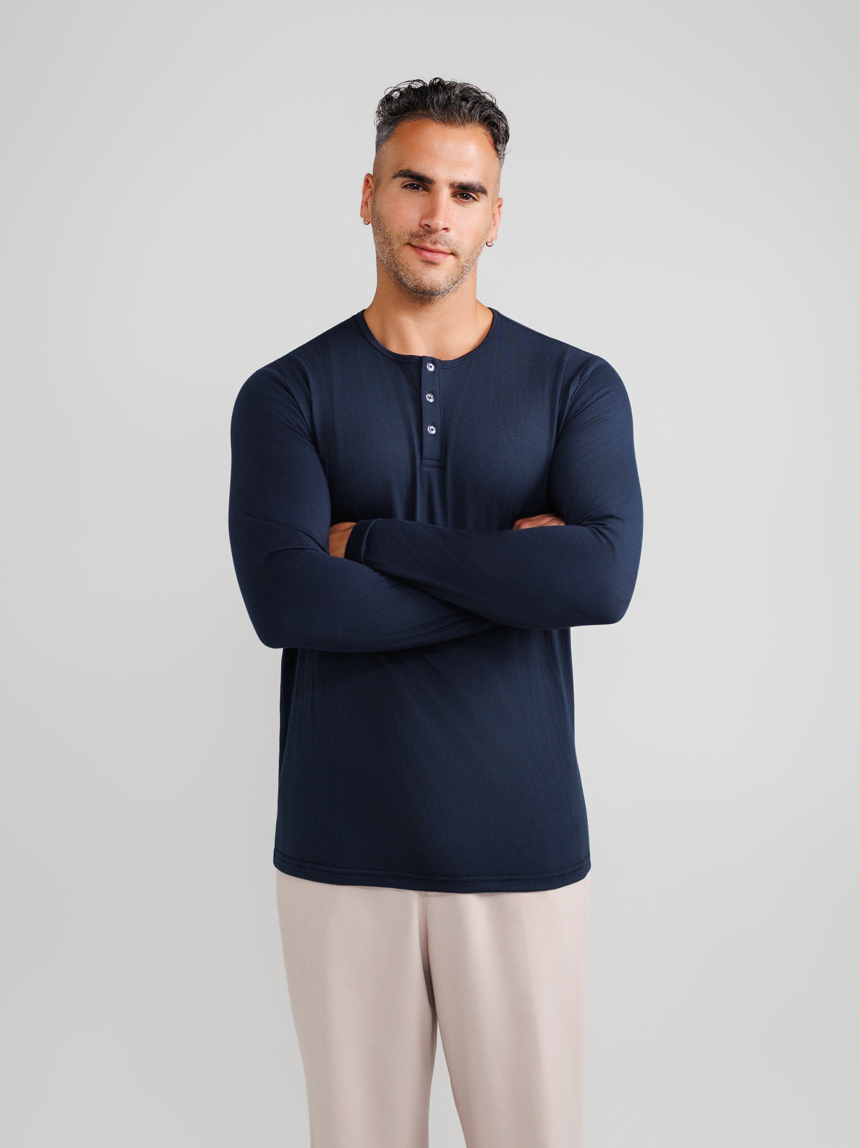 Navy Henley