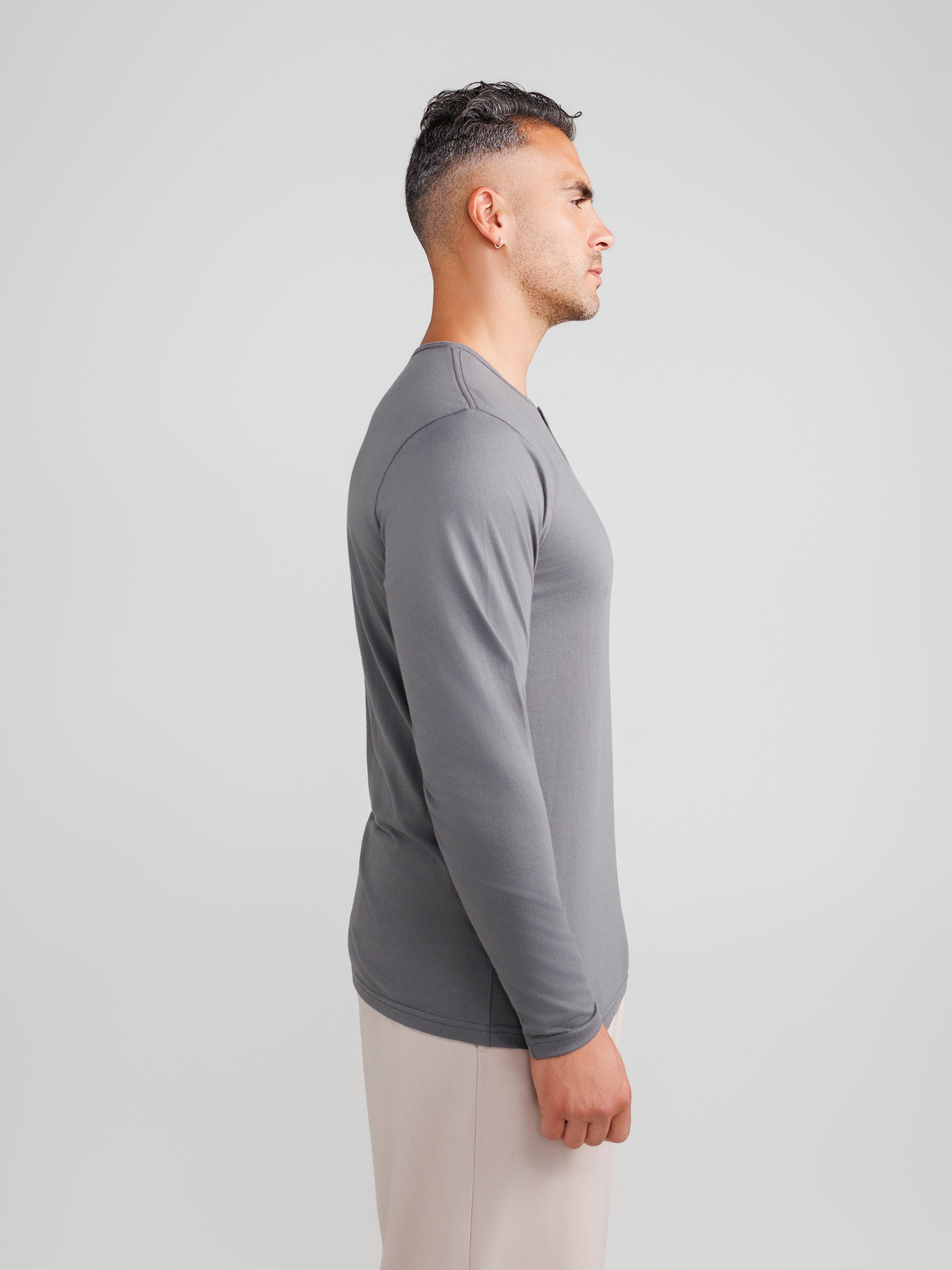 Dark Gray Henley