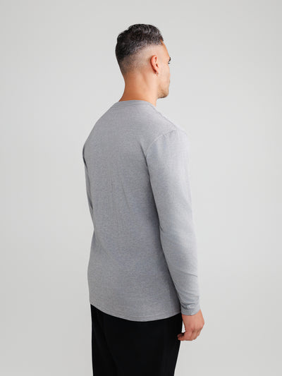 Melange Gray Long Sleeve