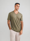 Olive V-Neck T-shirts