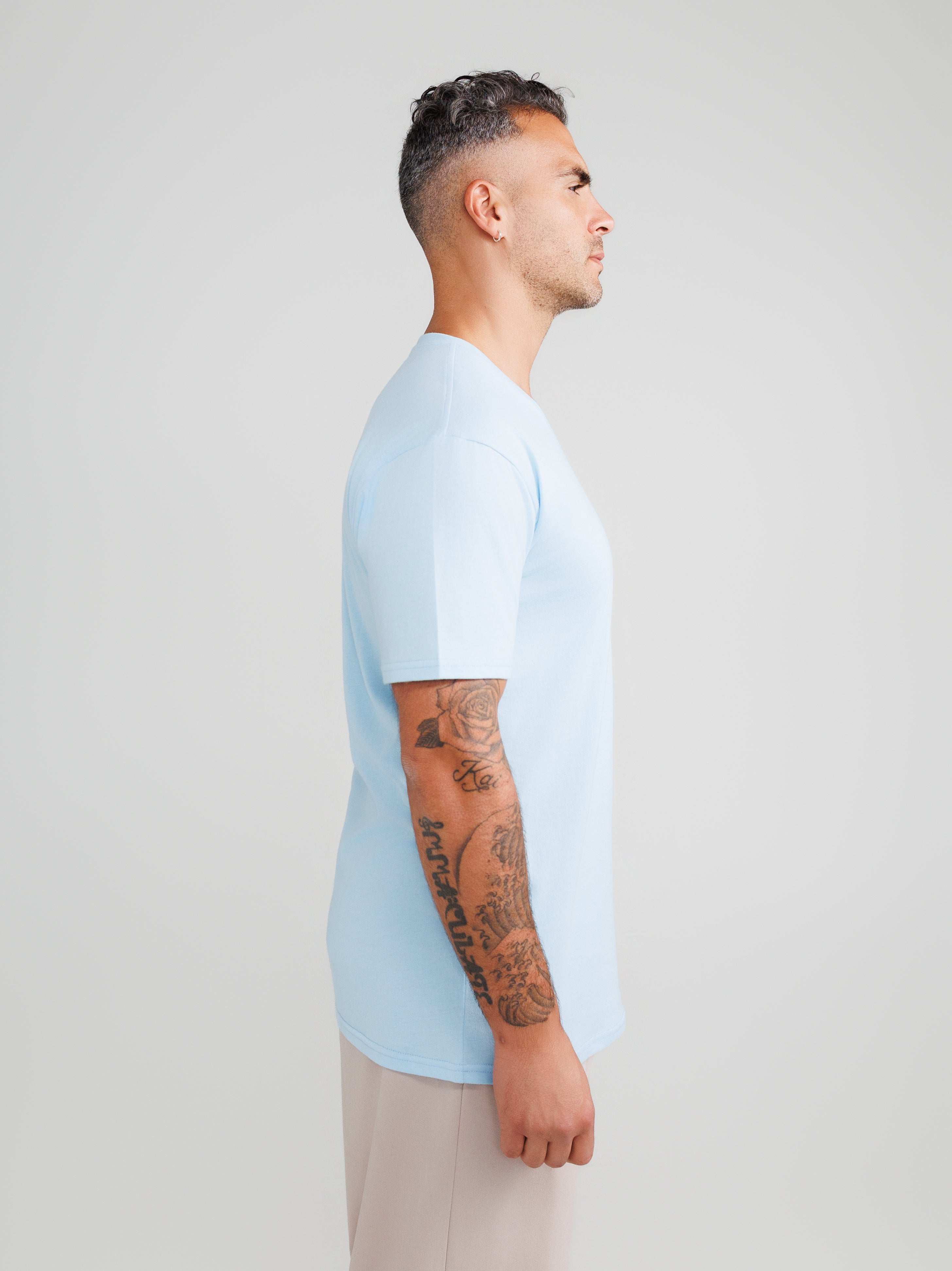 Baby Blue V-Neck