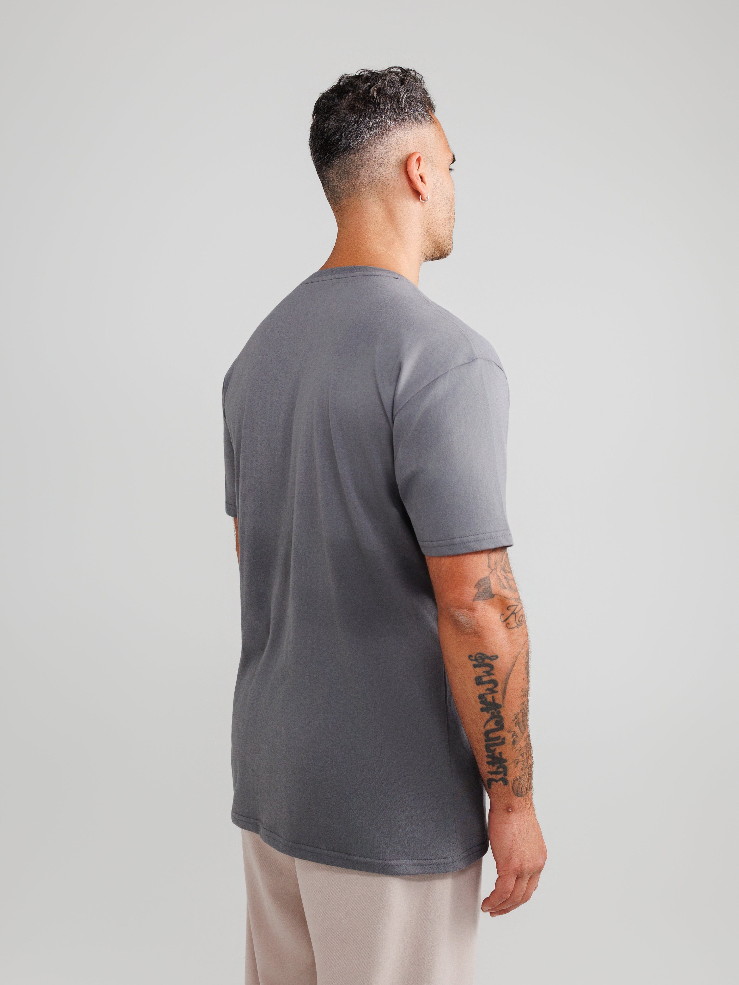 Dark Gray V-Neck